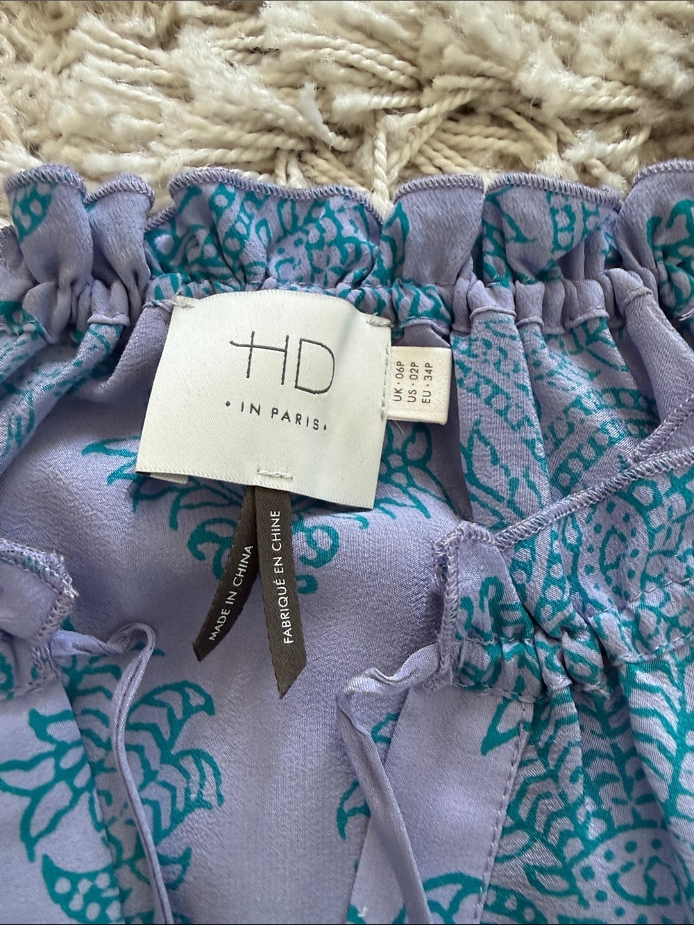 HD in Paris Anthropologie Lavender Silk Halter Camisole Petite 2P - Picture 2 of 7